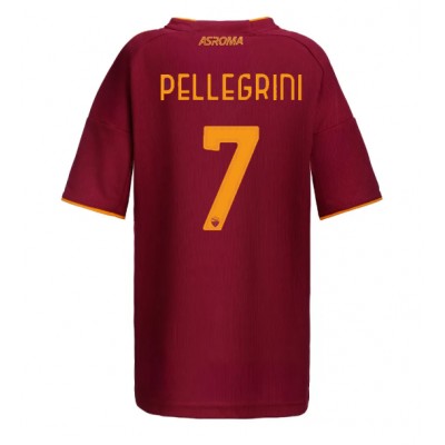 Ženski Nogometni dresi AS Roma Lorenzo Pellegrini #7 Domači 2025-26 Kratek Rokav Ženski Nogometni dresi AS Roma Lorenzo Pellegrini #7 Domači 2025-26 Kratek Rokav